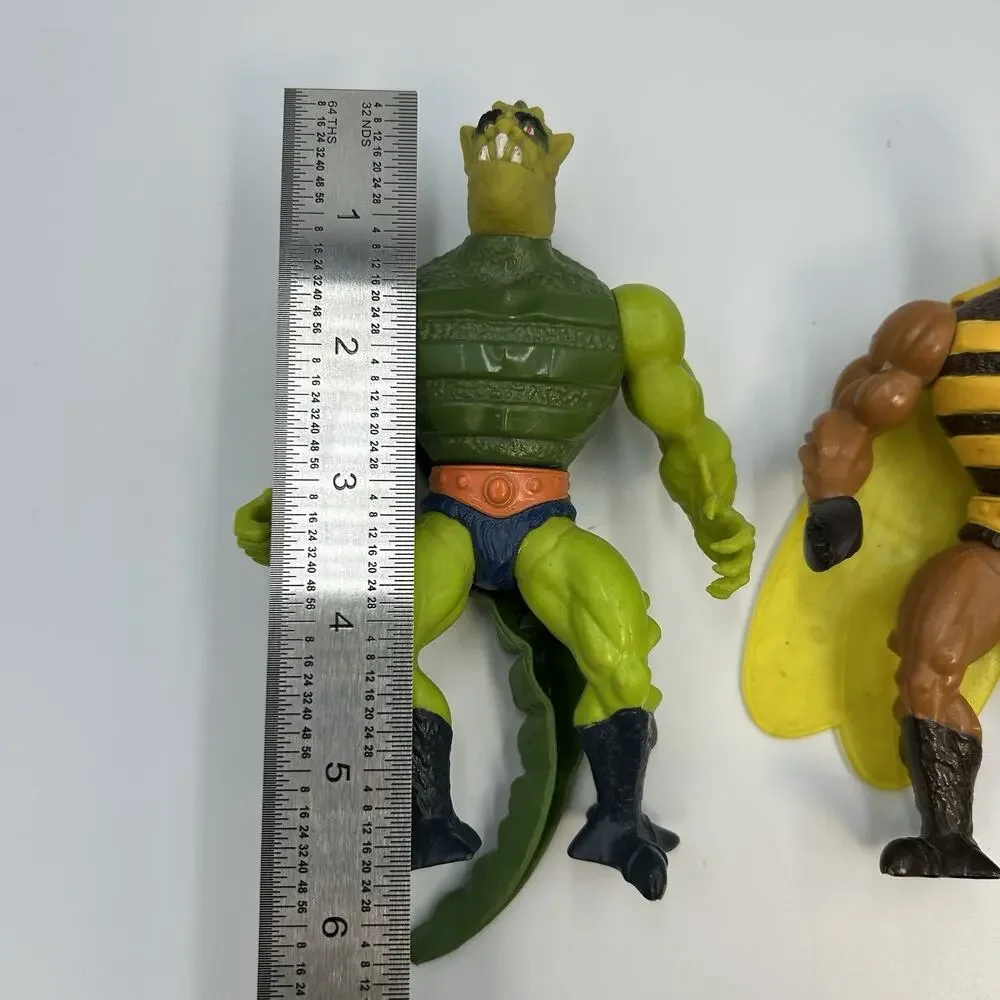 Masters of The Universe Vintage Action Figure Lot Buzz-off Tung Lashor Whiplash